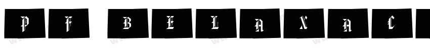 pf belaxacior字体转换